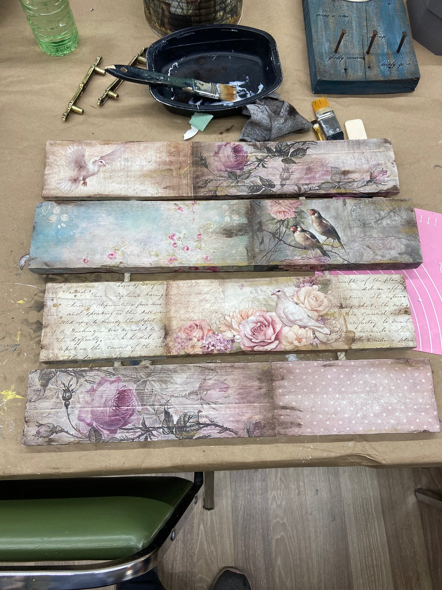 Virtual Workshop Kit - Shabby Chic Wall Hanging