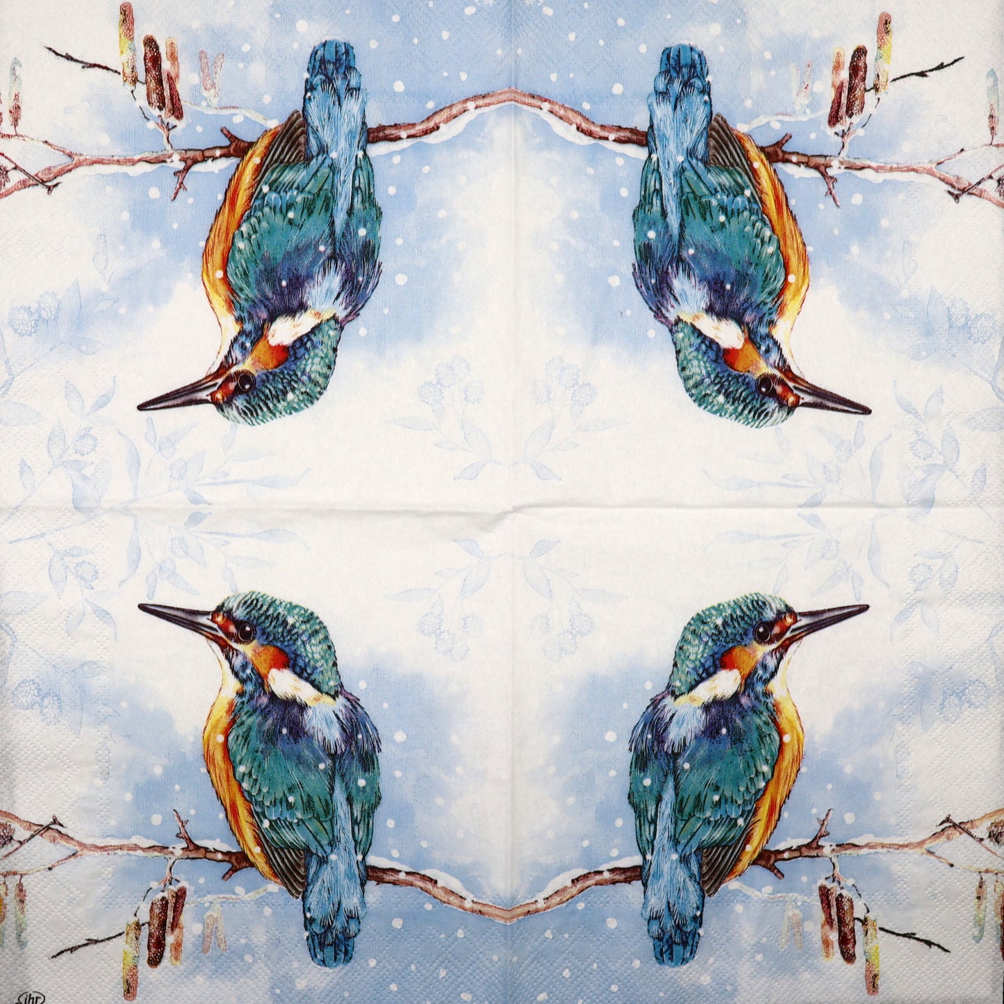 Decoupage Napkins 6.5"  (2pcs)- The Kingfisher