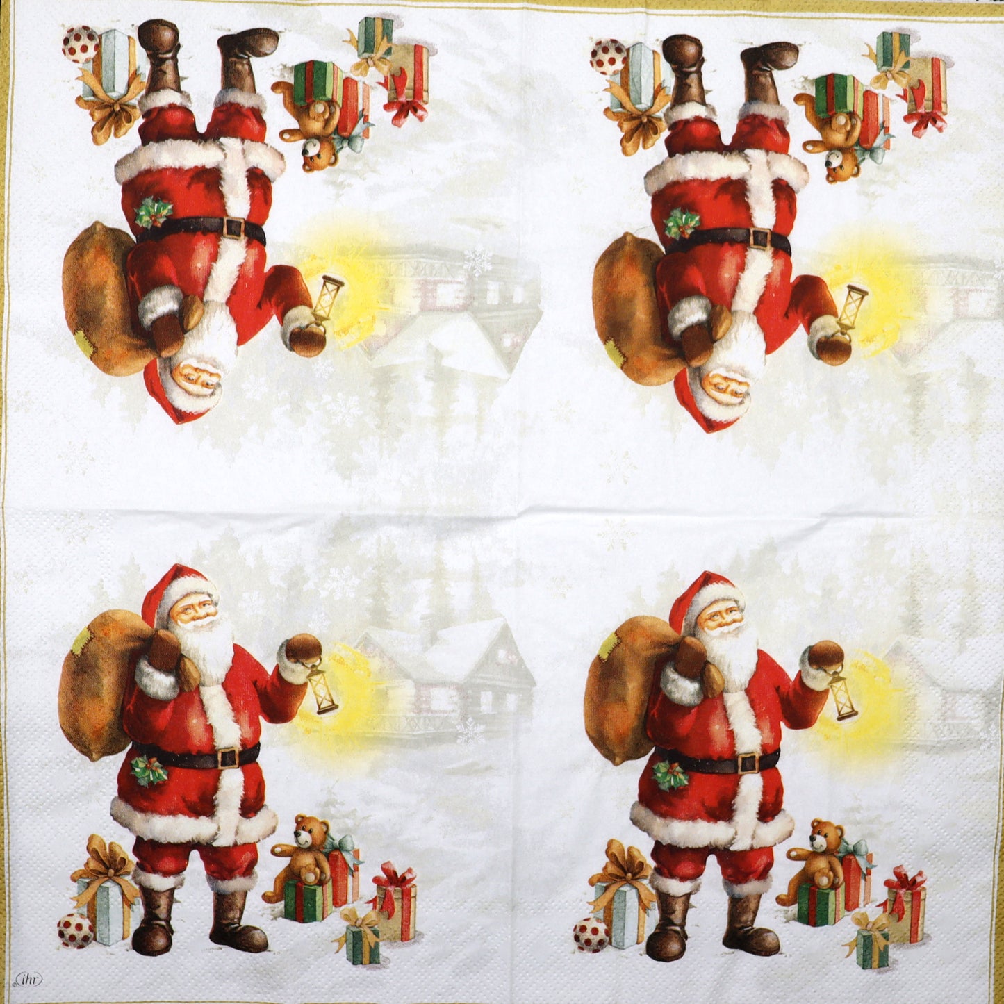 Decoupage Napkins 6.5"  (2pcs)- Happy Santa