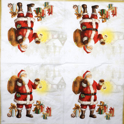 Decoupage Napkins 6.5"  (2pcs)- Happy Santa