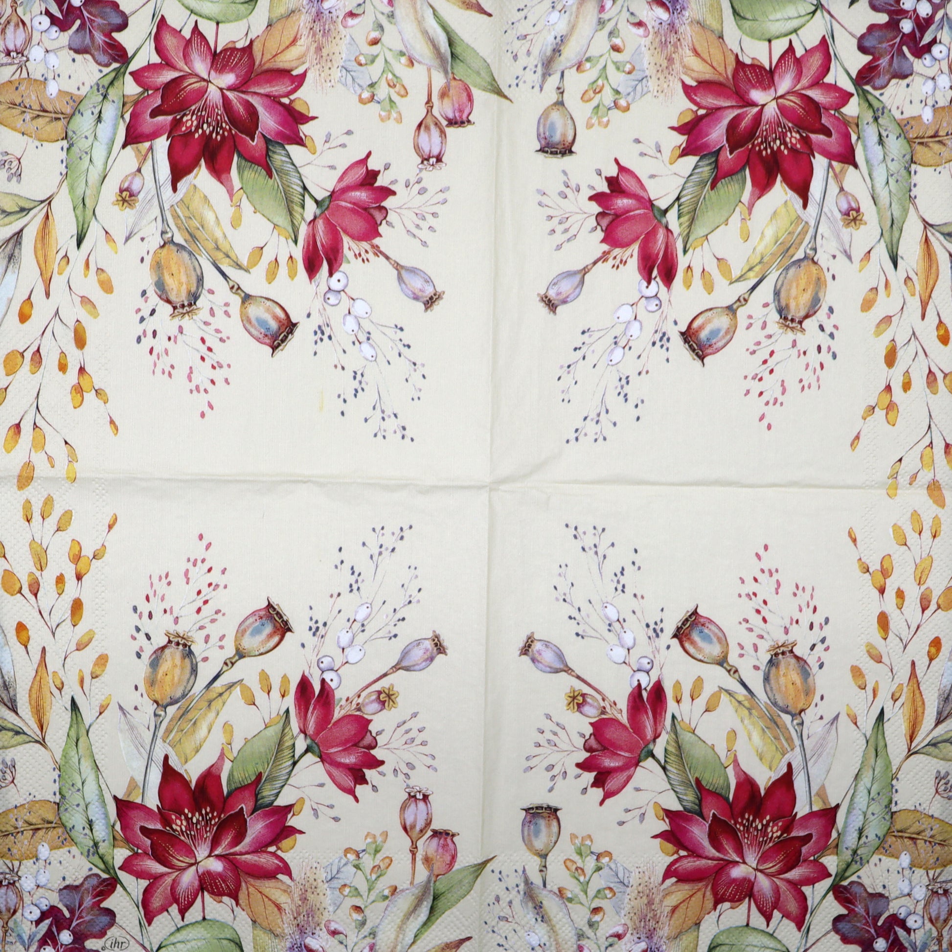 Decoupage Napkins 6.5"  (2pcs)- Autumn Meadow