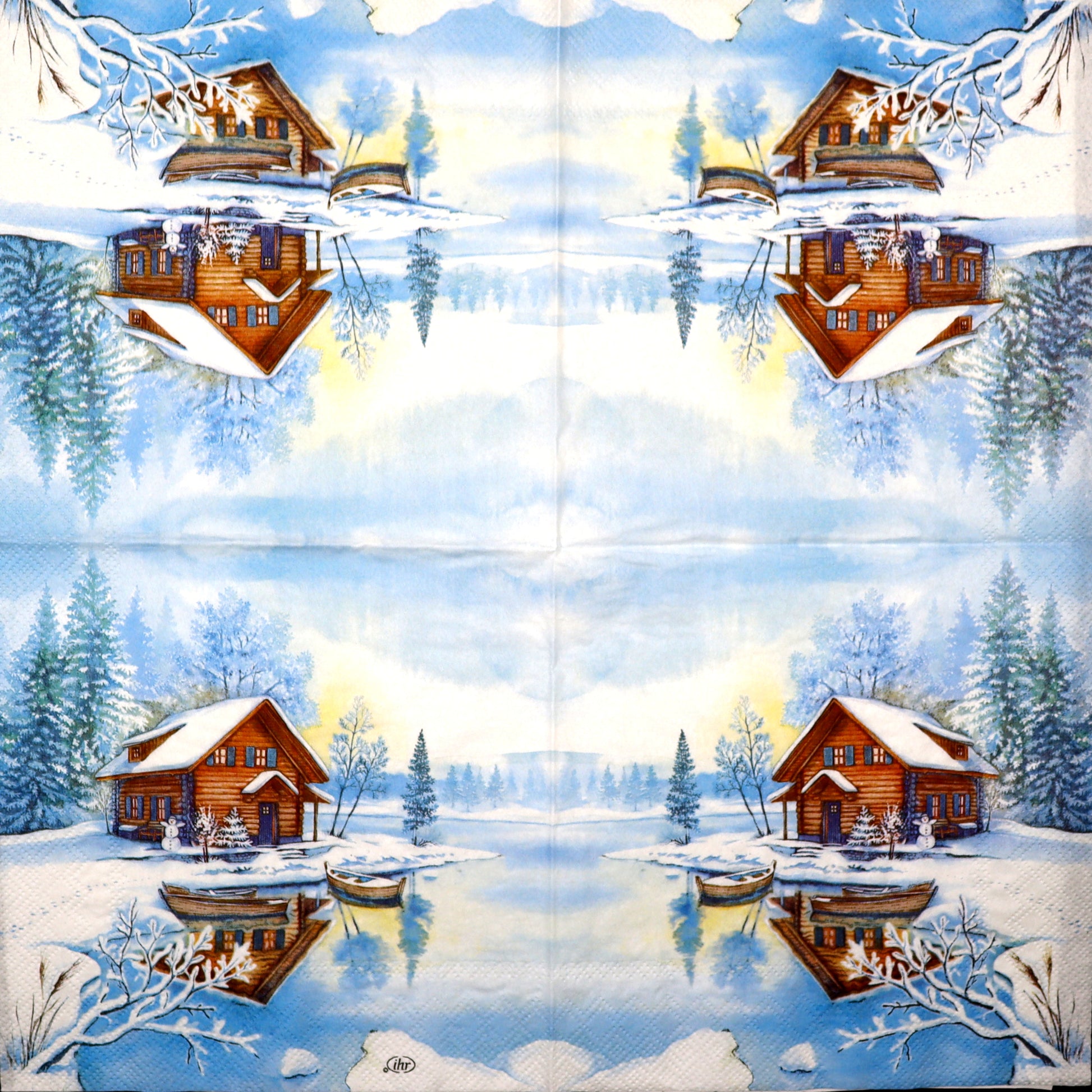 Decoupage napkins 6.5"  (2pcs)- The Lake House