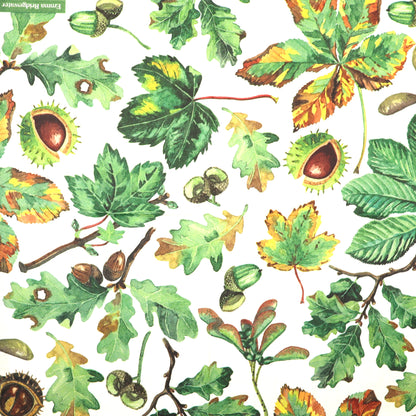 Decoupage Napkins 6.5"  (2pcs)- Trees and Leaves