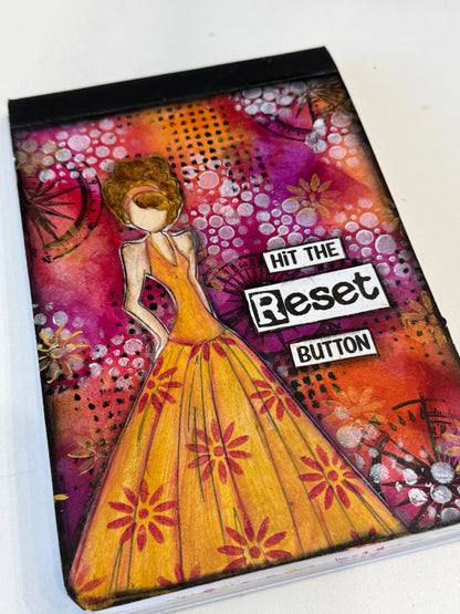 CreativeKady's Mixed Media Creations Digital Sentiment Pack - Hit the RESET Button