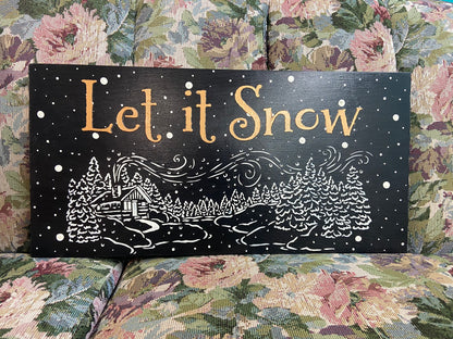 TCW The Crafters Workshop 16.5” Sign Stencil - Let it Snow