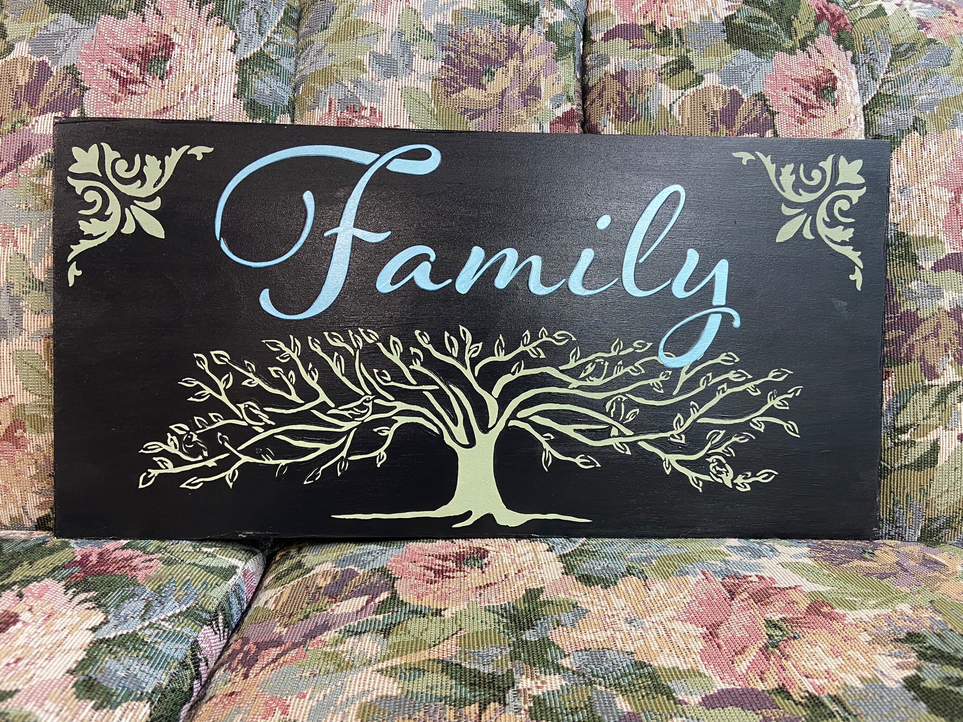 TCW The Crafters Workshop 16.5” x 6″ Sign Stencil - Family Tree 
