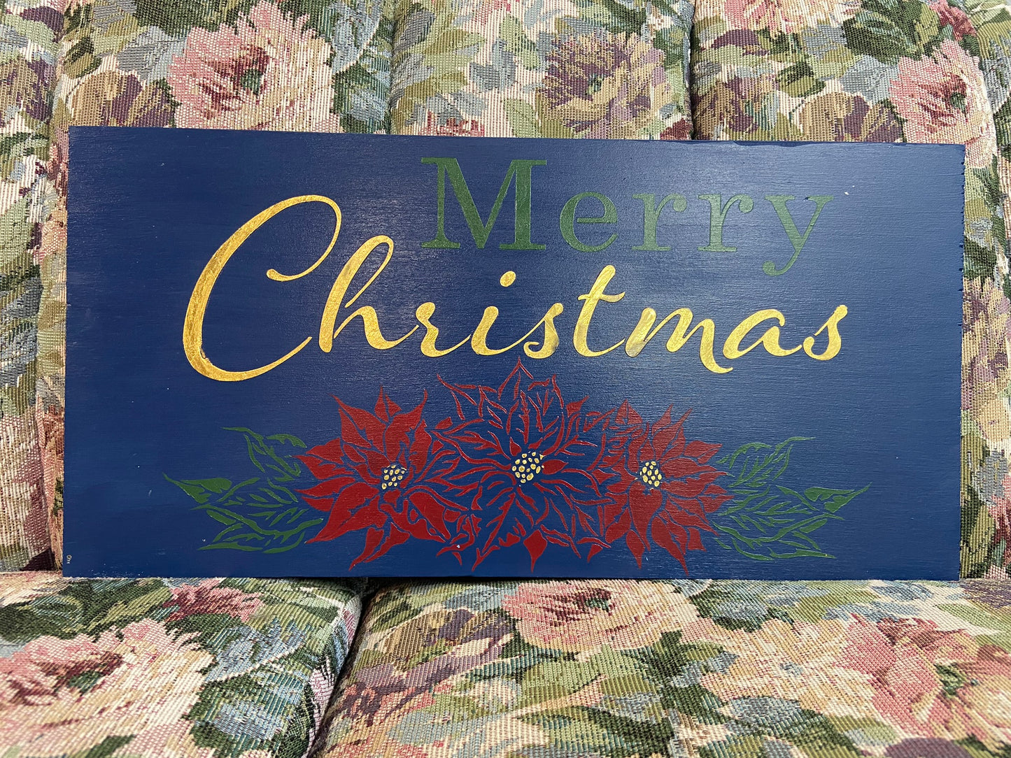TCW The Crafters Workshop 16.5” x 6″ Sign Stencil - Poinsettia Spray