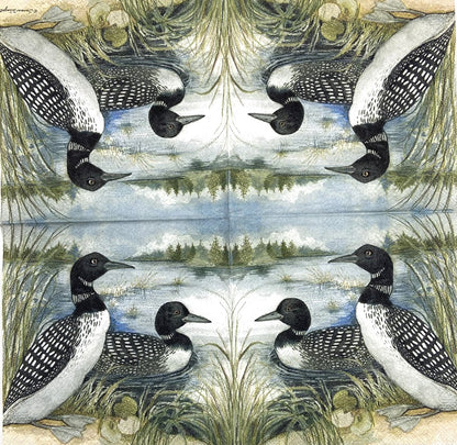 Decoupage Napkins 5" (2pcs)- Loons