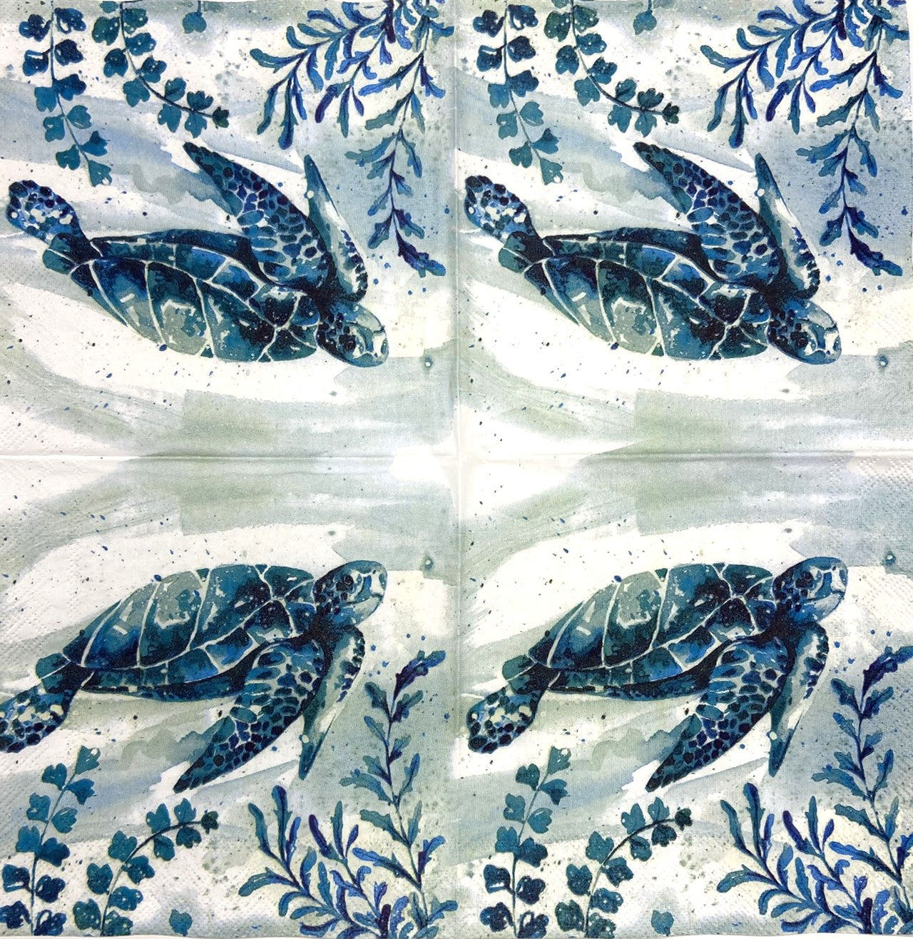 Decoupage Napkins 5" (2pcs)- Aquaworld Water Turtle