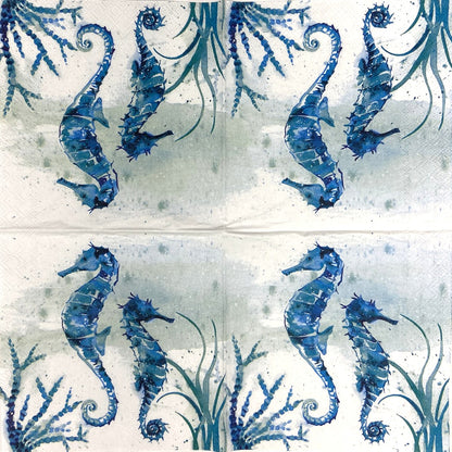Decoupage Napkins 5" (2pcs)- Aquaworld Seahorse
