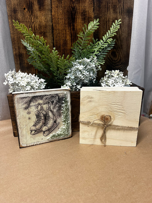 Set of 3 6x6 Wooden Blanks