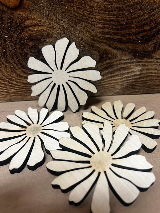 Mini Wooden Daisys (3PK)