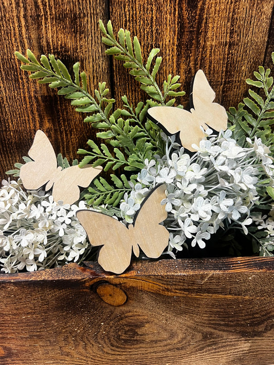 Mini Wooden Butterflies (2PK)