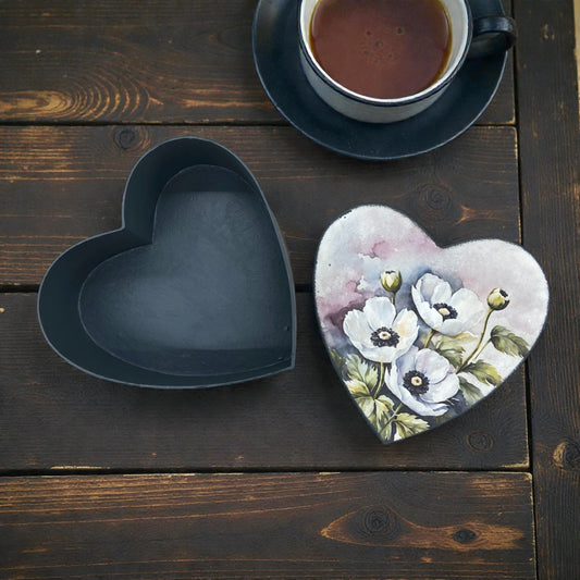 Rice Paper Decoupage - Heart Box Project