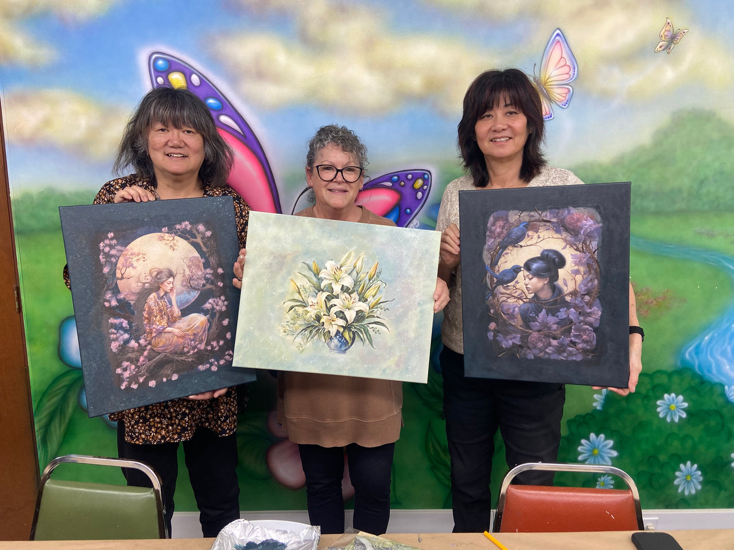 Capas de luz: Taller de lienzo combinado y decoupage