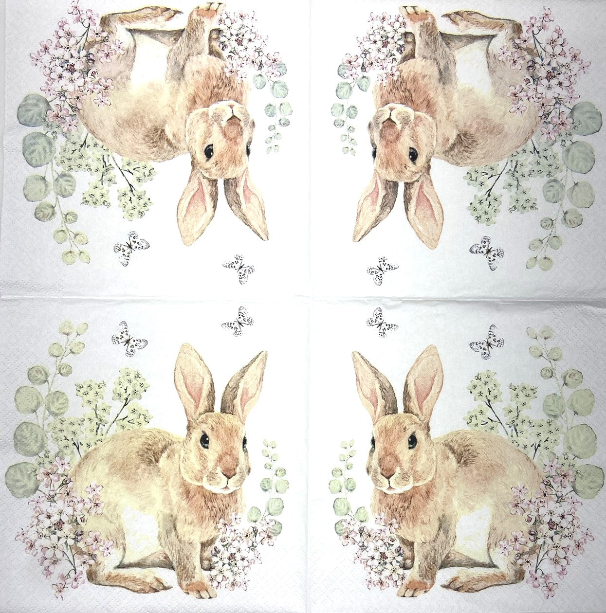 Decoupage Napkins 6.5"  (2pcs)- Rosi Rabbit