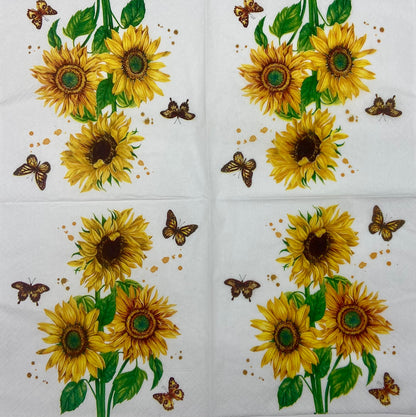 Decoupage Napkins 6.5"  (2pcs)- Sunshine Bloom