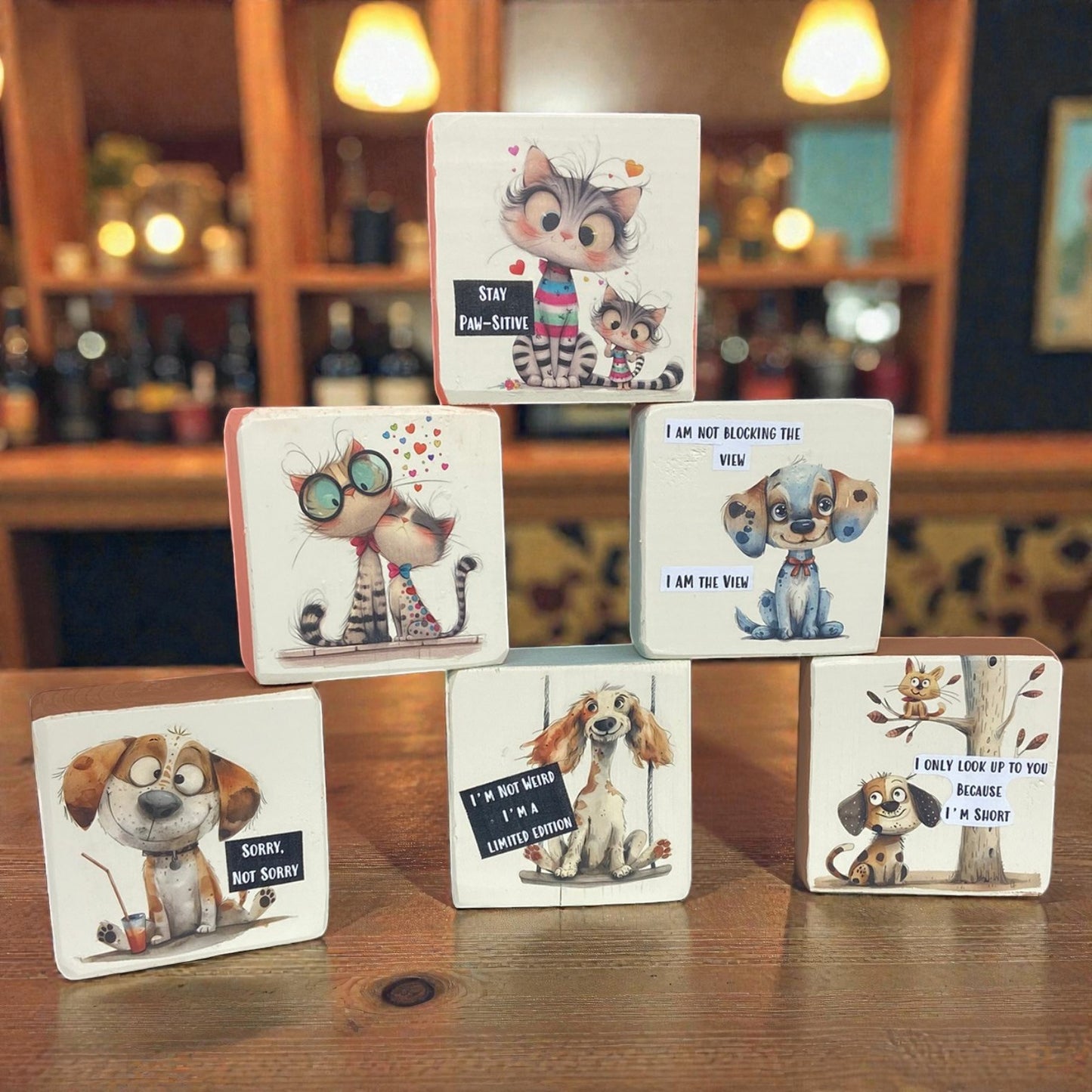 Easy Tutorial - Shelf Sitter Blocks Using Wet Transfers