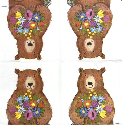 Decoupage Napkins 6.5" (2pcs)- Bobby