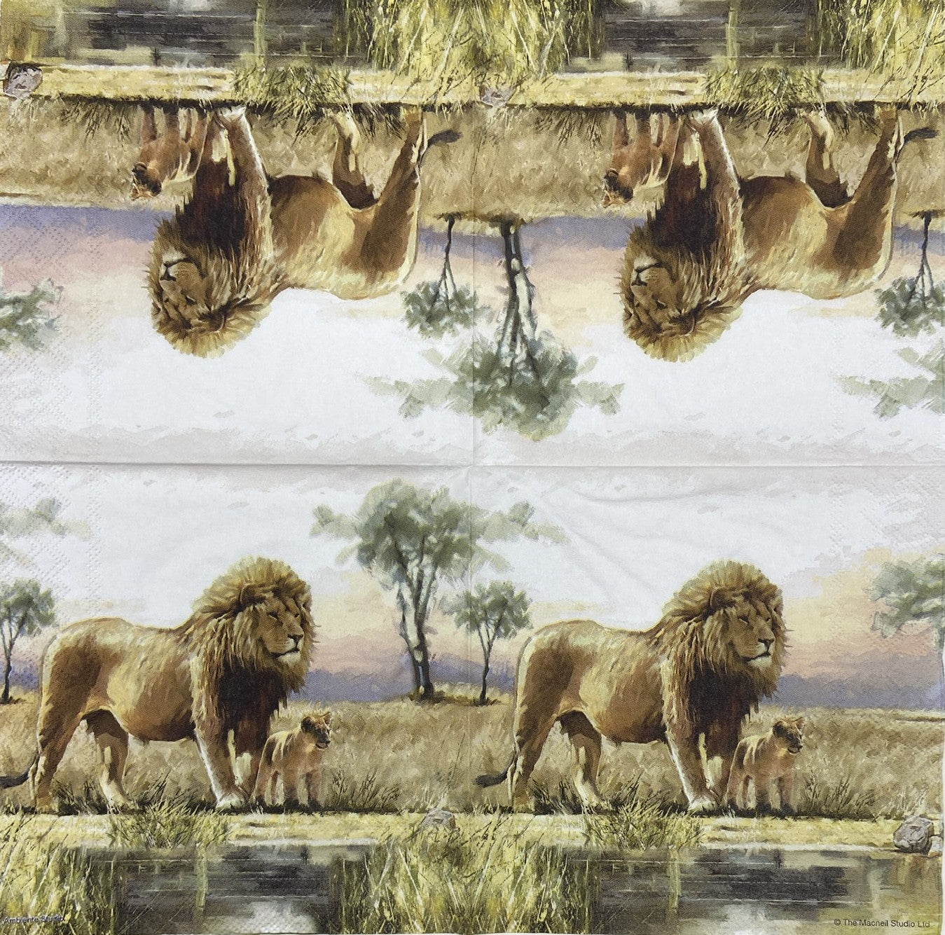 Servilletas para decoupage de 6,5" (2 unidades) - Diseño de muñeco de nieve