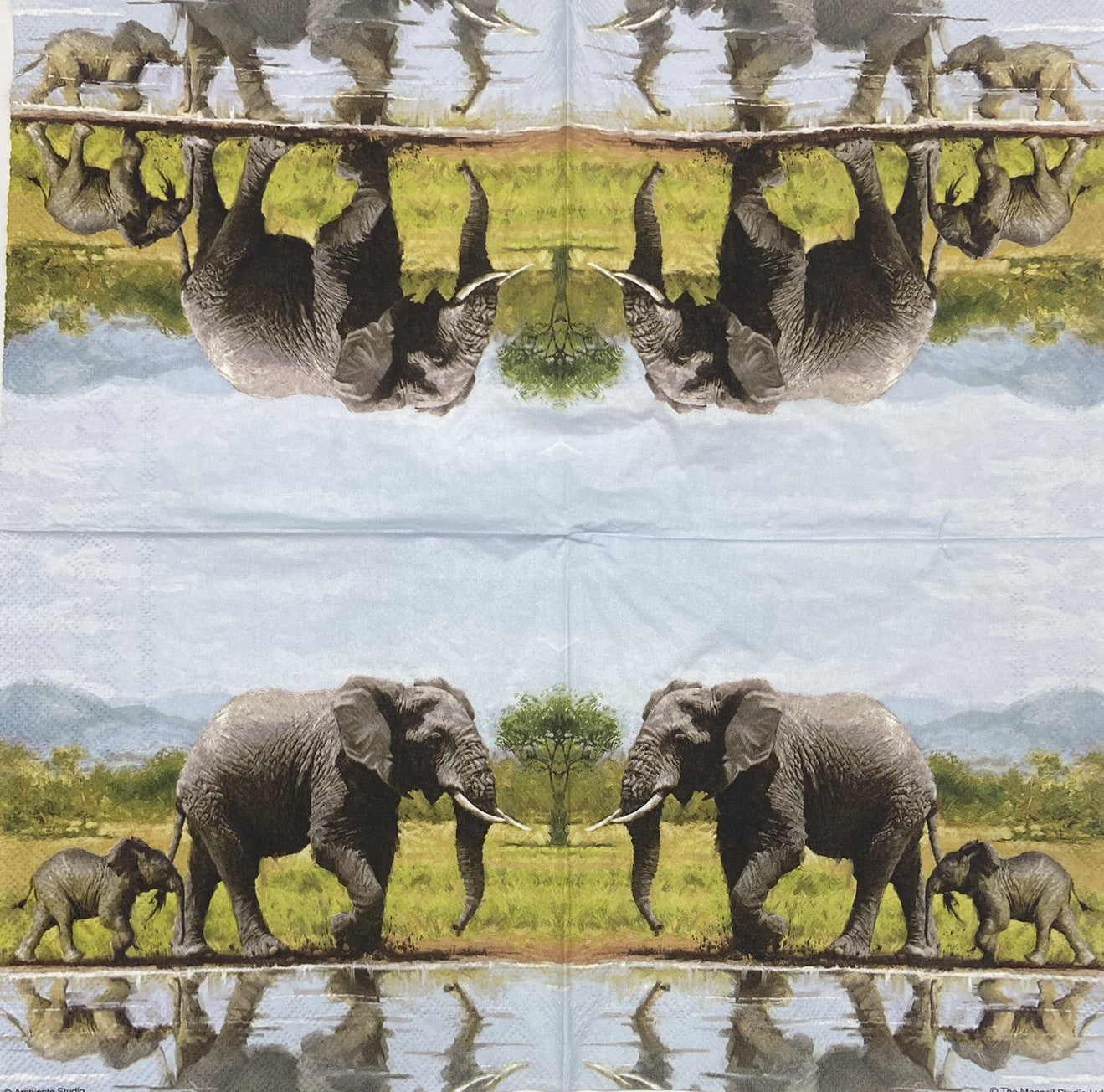 Servilletas para decoupage de 6,5" (2 unidades) - Diseño de muñeco de nieve