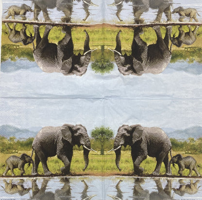 Servilletas para decoupage de 6,5" (2 unidades) - Diseño de muñeco de nieve
