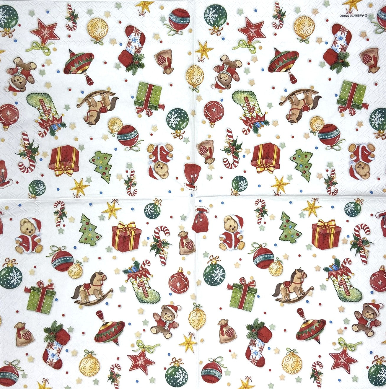 Decoupage Napkins 6.5" (2pcs)- Tree Decorations