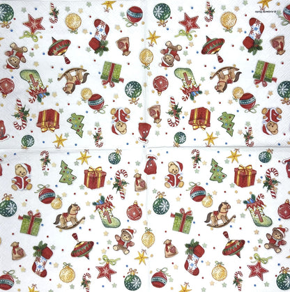 Decoupage Napkins 6.5" (2pcs)- Tree Decorations