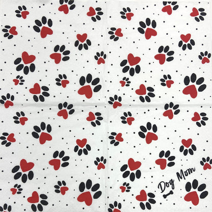 Decoupage Napkins 6.5" (2pcs)- Dog Mom