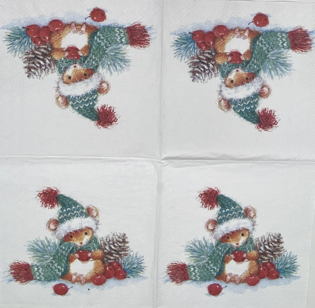 Servilletas para decoupage de 12,7 cm (2 unidades) - Garza azul sobre hierba costera