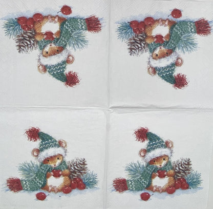 Servilletas para decoupage de 12,7 cm (2 unidades) - Garza azul sobre hierba costera
