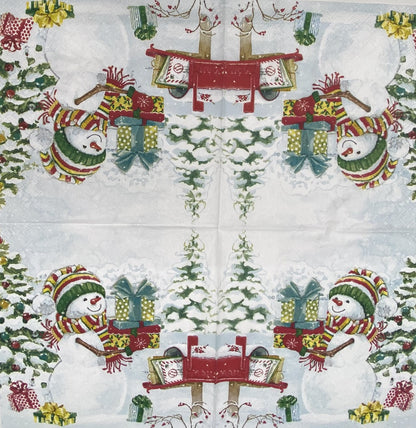 Decoupage Napkins 6.5" (2pcs)- Snowy Day
