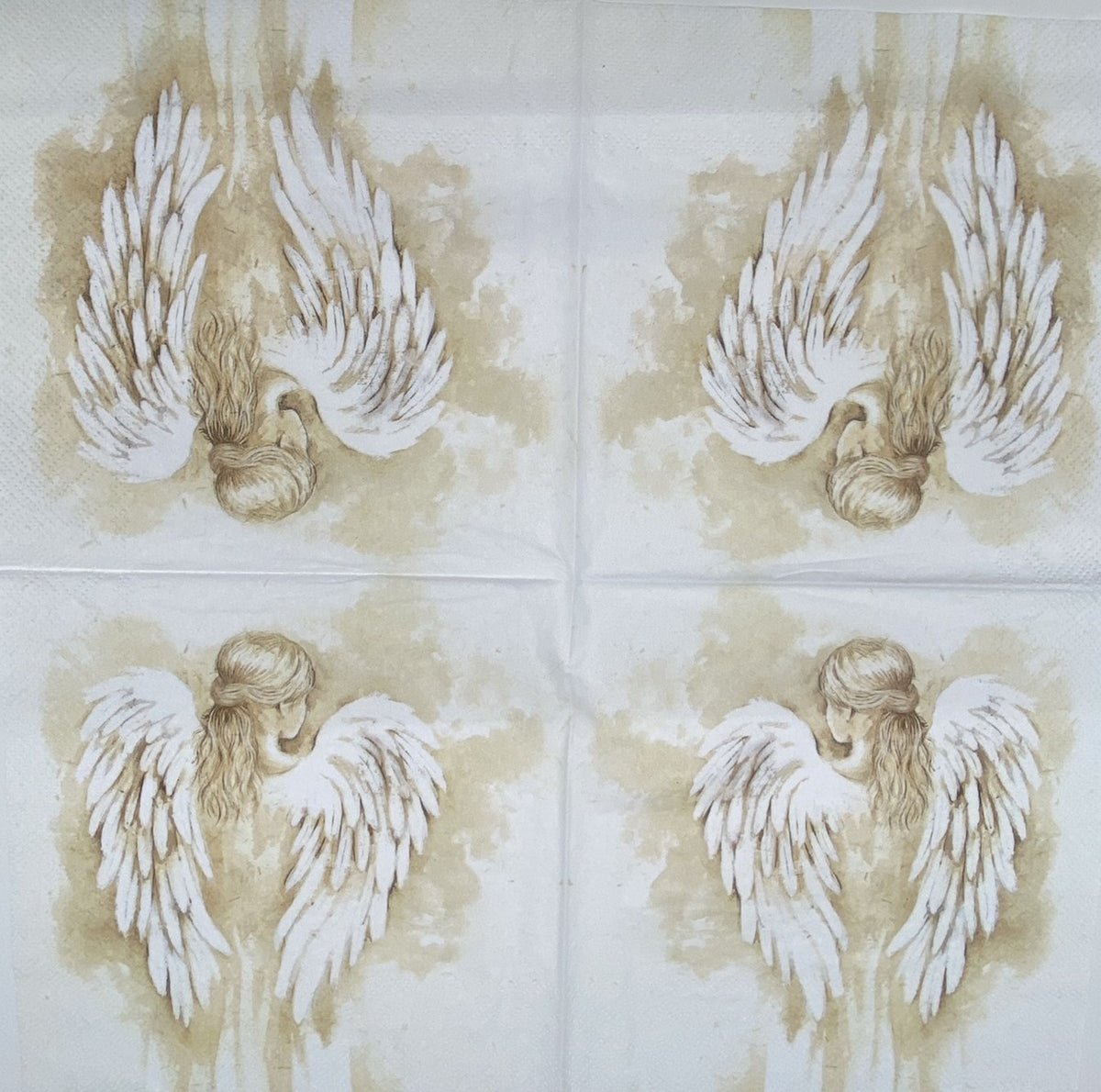 Decoupage Napkins, Lunch 6.5"  (2pcs)- Romantic Angel