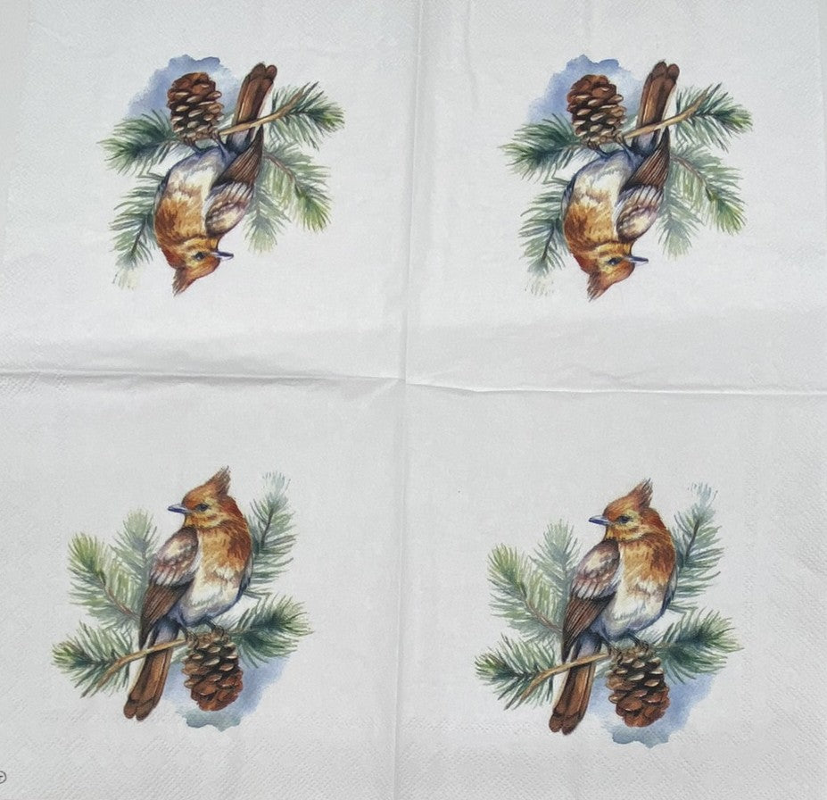 Decoupage Napkins 5" (2pcs)- Winter Wildlife
