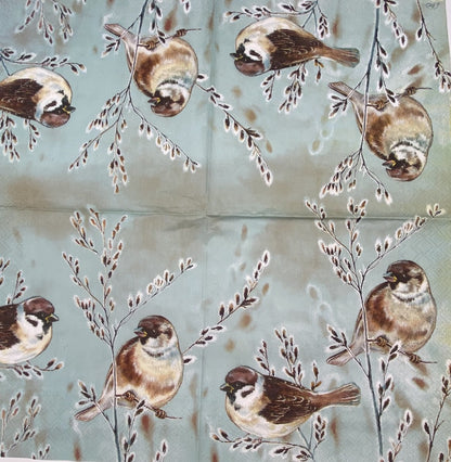 Decoupage Napkins 6.5" (2pcs)- Winter Melody