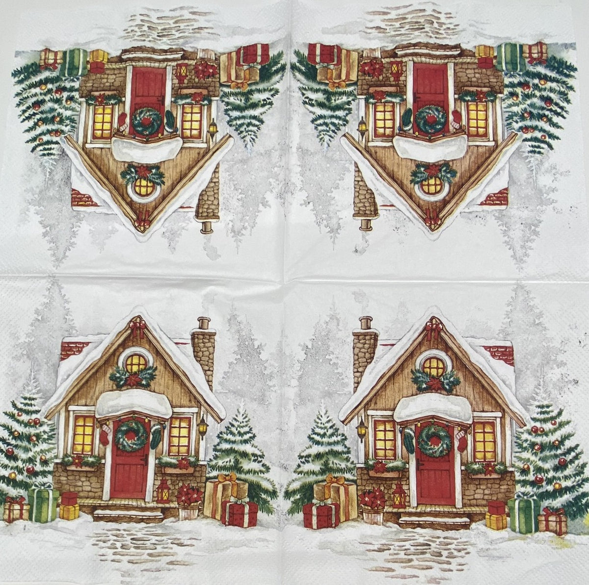 Decoupage Napkins, Lunch 6.5"  (2pcs)- Festive House