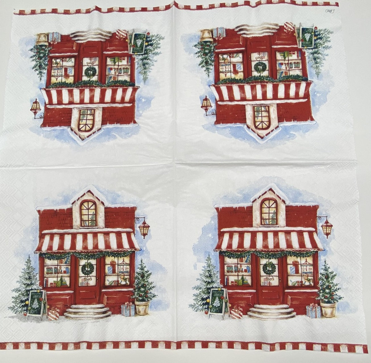 Decoupage Napkins, Lunch 6.5"  (2pcs)- Christmas Store