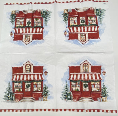 Decoupage Napkins, Lunch 6.5"  (2pcs)- Christmas Store