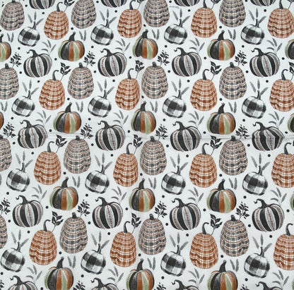 Decoupage Napkins 6.5" (2pcs)- Pumpkin Checks
