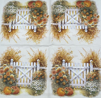 Decoupage Napkins 6.5" (2pcs)- Autumn Garden