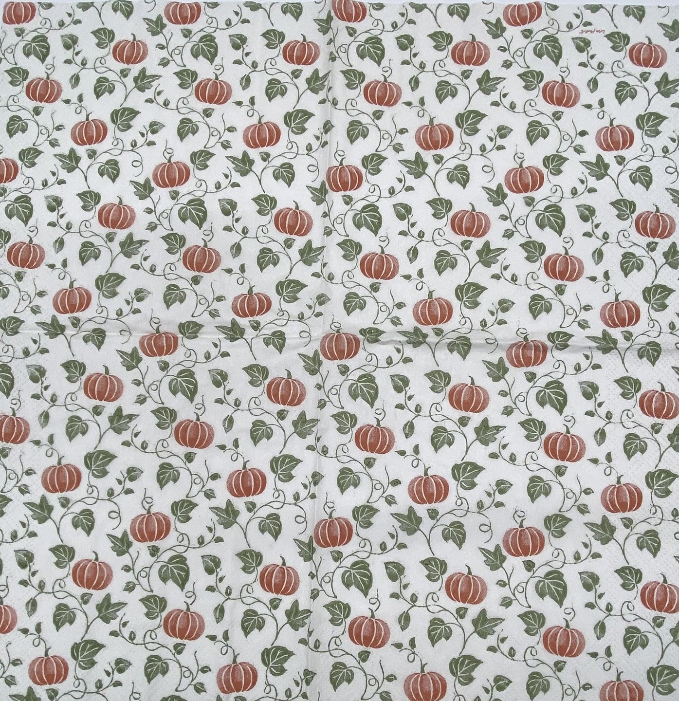 Decoupage Napkins 6.5" (2pcs)- Simple Pumpkin