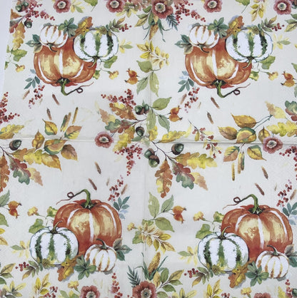 Decoupage Napkins 6.5" (2pcs)- Pumpkin Love