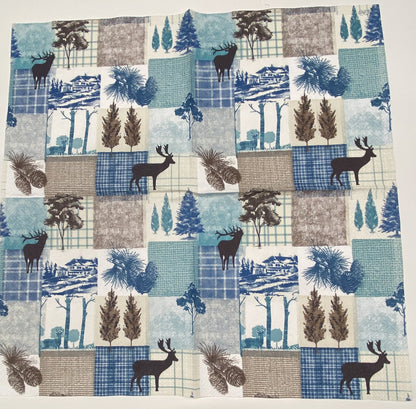 Decoupage Napkins, Lunch 6.5"  (2pcs)- Winter Collage