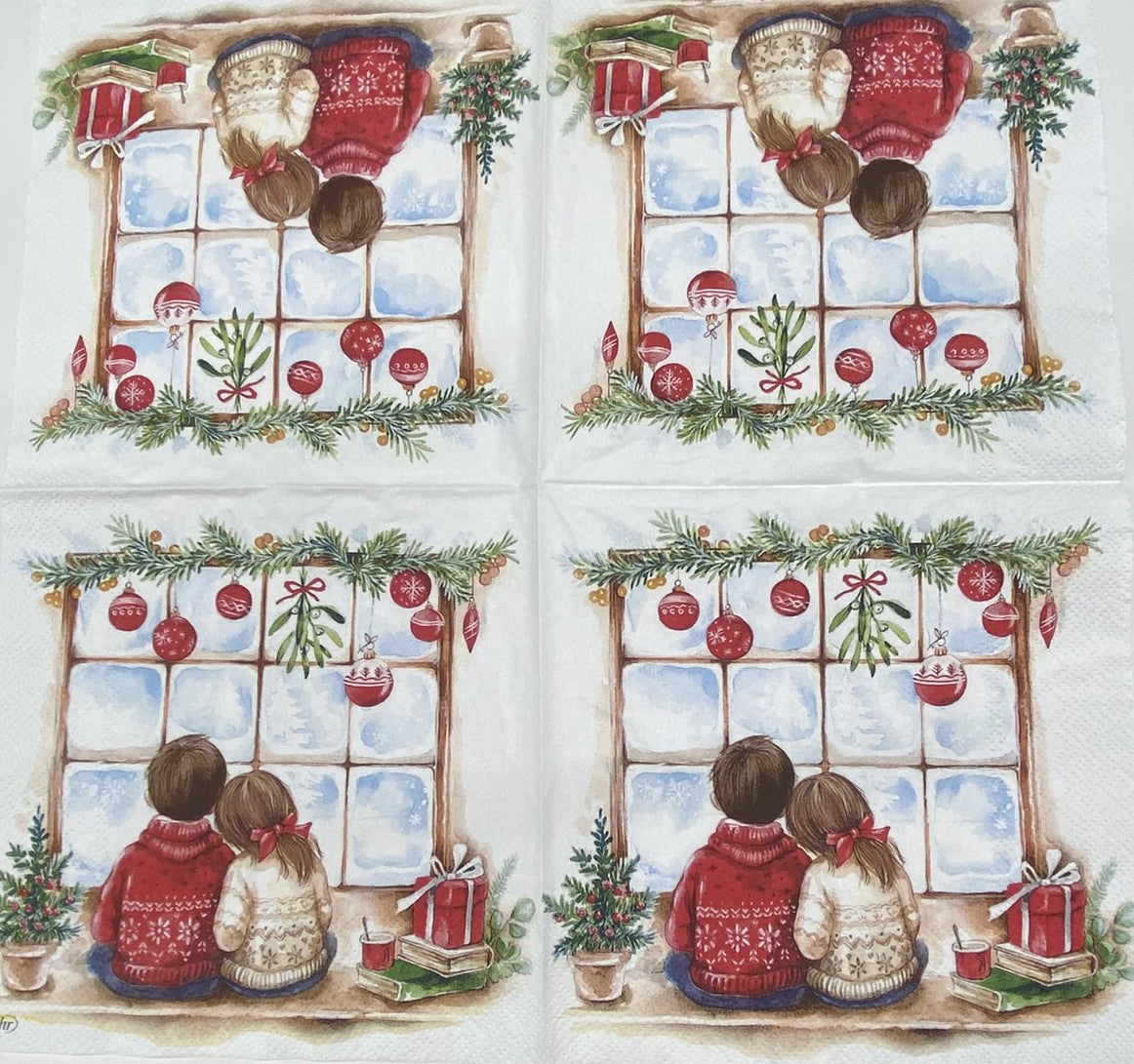 Servilletas para decoupage, almuerzo de 6,5" (2 piezas) - Tractor festivo