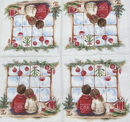 Servilletas para decoupage, almuerzo de 6,5" (2 piezas) - Tractor festivo