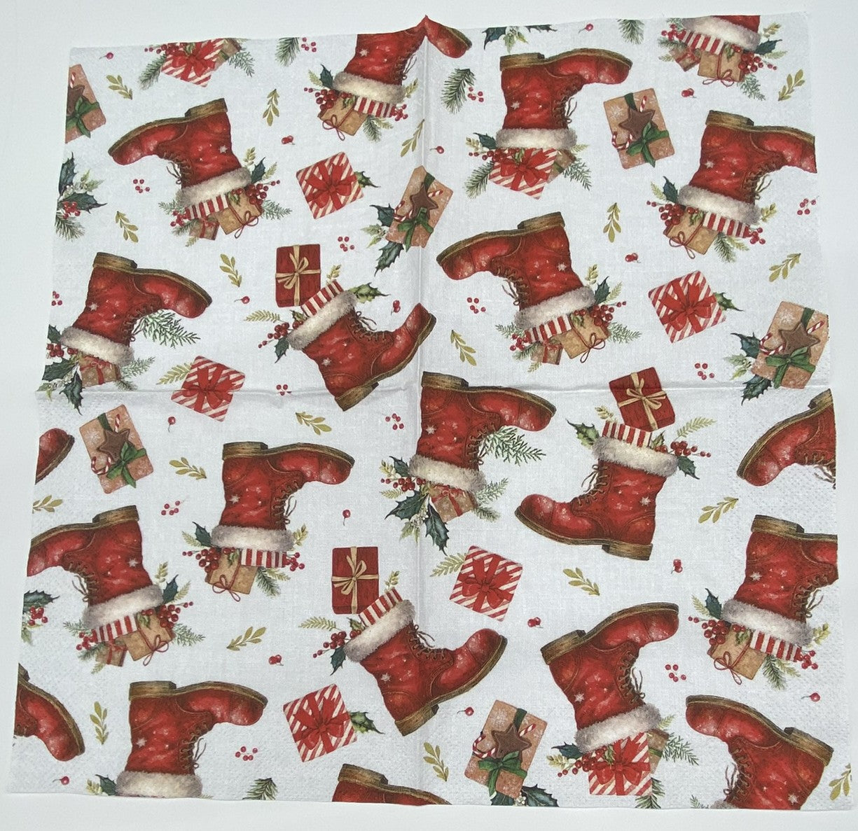 Decoupage Napkins 6.5" (2pcs)- Christmas Stockings