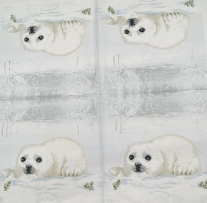 Decoupage Napkins, Lunch 6.5"  (2pcs)- Seal