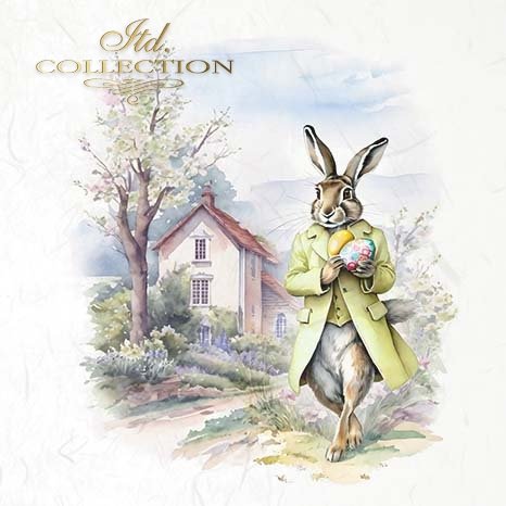 ITD Mini Collection Rice Paper Set - Easter Bunny