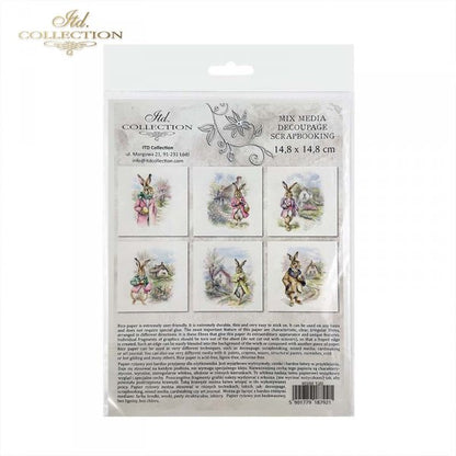 ITD Mini Collection Rice Paper Set - Easter Bunny