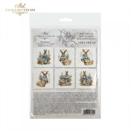 ITD Mini Collection Rice Paper Set - Easter Bunny II